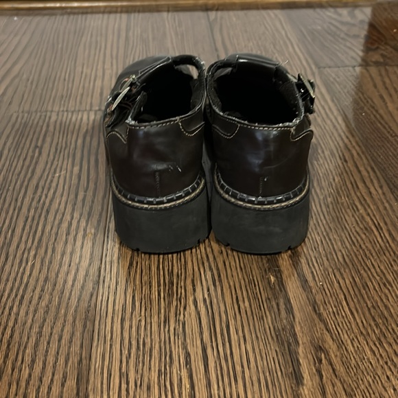 Vtg Lower East Side brown platform Mary Jane retro shoes sz 9 - Picture 7 of 8